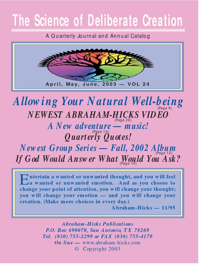 Abraham Hicks Journal Vol 24 03 2q Afterlife Law Of Attraction New Thought