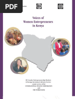 Download Voices of Women Entrepreneurs in Kenya May 2006 by IFC Sustainability SN19910590 doc pdf