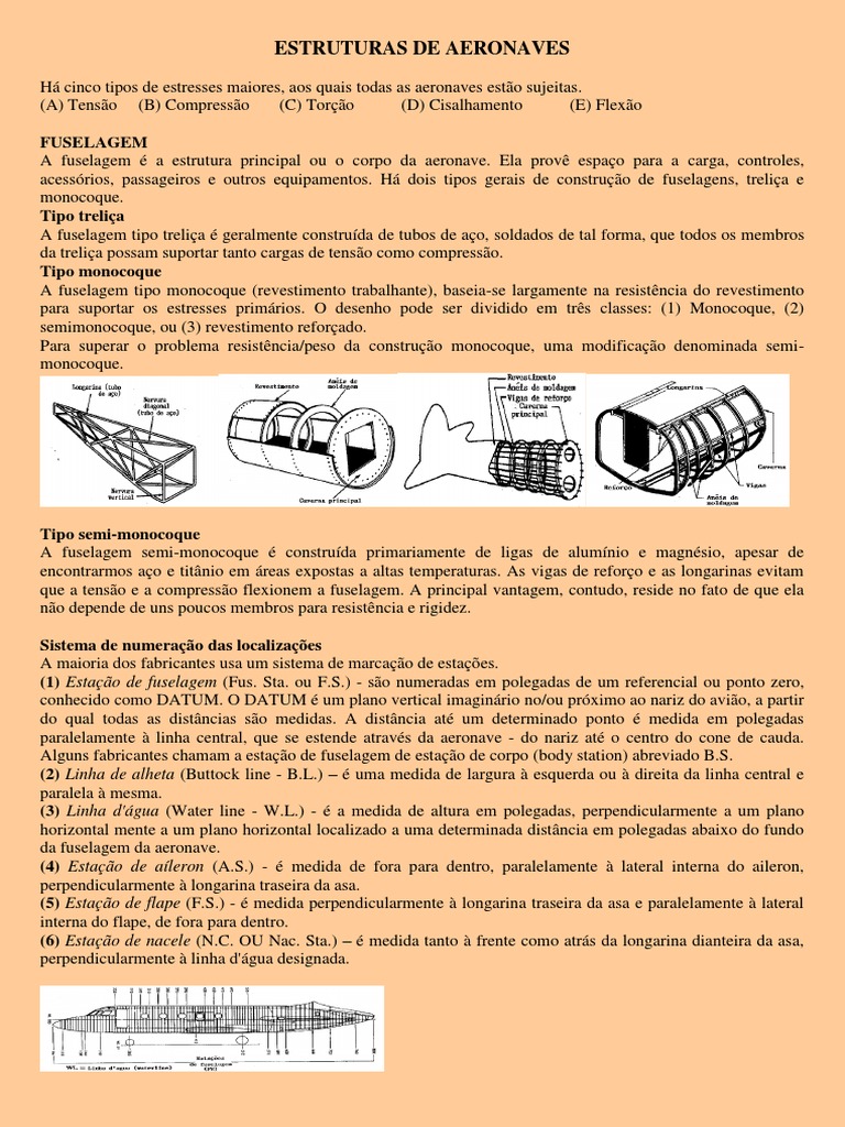 Estruturas de Fuselagem em Aeronaves | PDF | Aileron | Número Mach