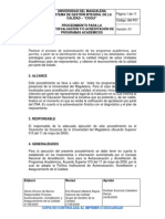 AA-P01 Procedimiento para La Autoevaluación Yo Acreditación de Programas Académicos