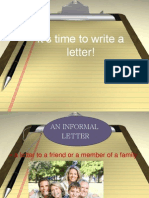 It's Time To Write A Letter!