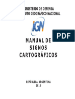 IGN, Manual de Signos Cartograficos