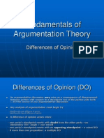 Fundamentals of Argumentation Theory 1