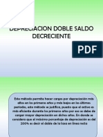 Depreciacion Doble Saldo Decreciente