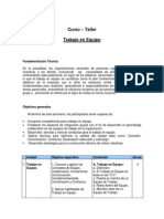 Descriptor Curso Trabajo en Equipo