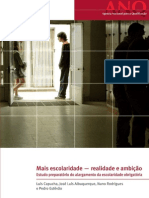 Mais escolaridade - realidade e ambição. - Lisboa - Agência Nacional para a Qualificação, 2009