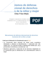 Mecanismos de Defensa Internacionales Ninez & Mujer - Elisa Frias Mejia - Version Final
