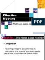Effective Meeting: What Makes A Good Meeting?