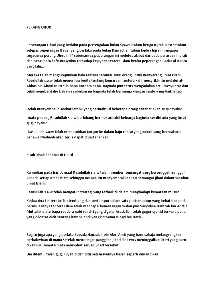 Perang Uhud Pdf