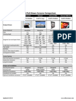 Elite Manual Screens Comparison Table
