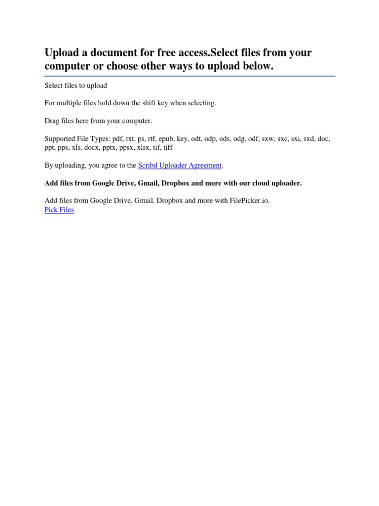 Free Document Upload Instructions | PDF