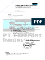 Surat Panggilan Tes PT - Freeport Jakarta