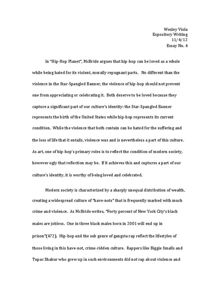 hip hop music essay