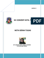 SK Convent Kota Taiping Nota Serah Tugas