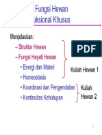 Kuliah 11 Struktur & Fungsi Hayati Hewan1