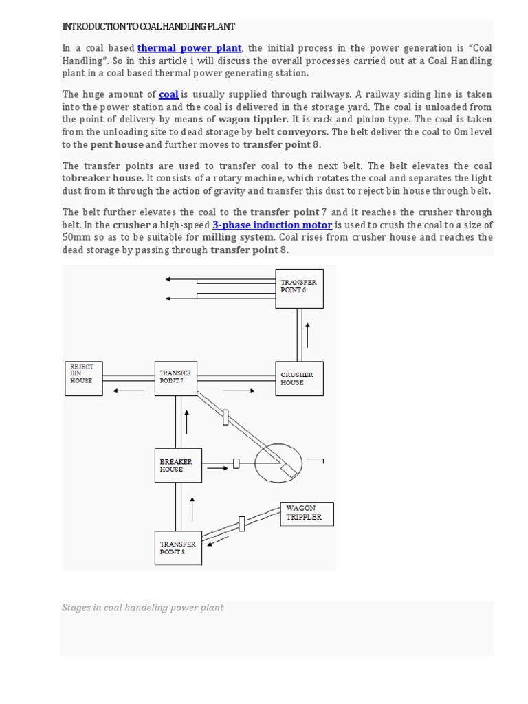 Overview of Coal Handling Plant Processes | PDF | Boiler | Furnace