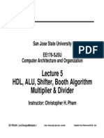 HDL, ALU, Shifter, Booth Algorithm Multiplier & Divider