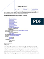 Differential Diagnosis of Cherry-Red Spot at Macula