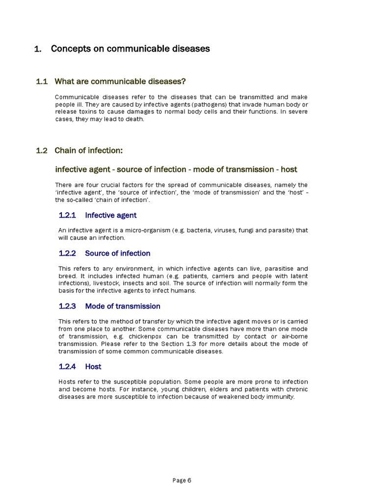 RCHD Infection Control Guidelines | PDF | Transmission (Medicine ...