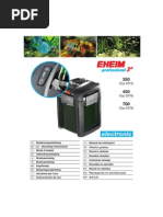 EHEIM Professionel3 350e 450e 700e Manual Electronic