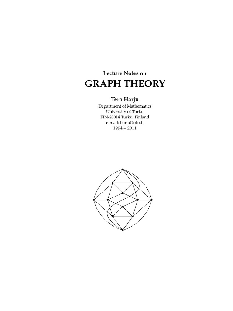 Graph Theory PDF Vertex (Graph Theory) Combinatorics