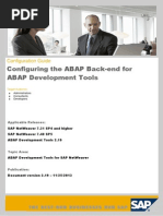 Configuring The ABAP Back-End For ABAP Development Tools