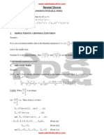  Binomial Theorem and its application