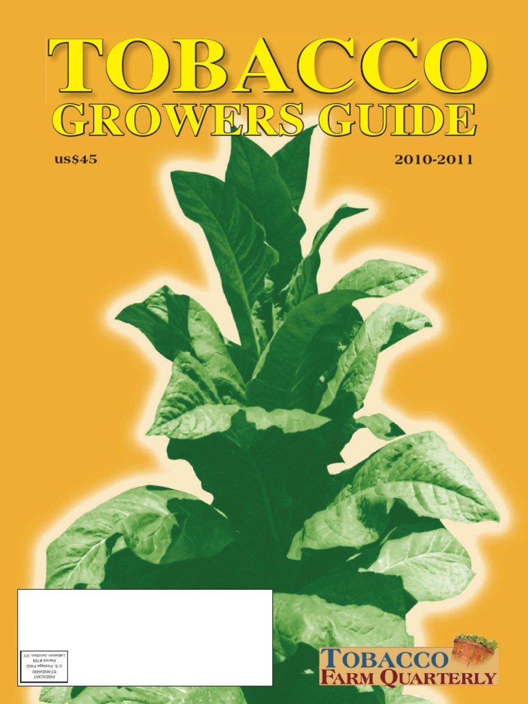 how to grow tobacco pdf Tobacco Growers Guide | PDF | Burley (Tobacco)