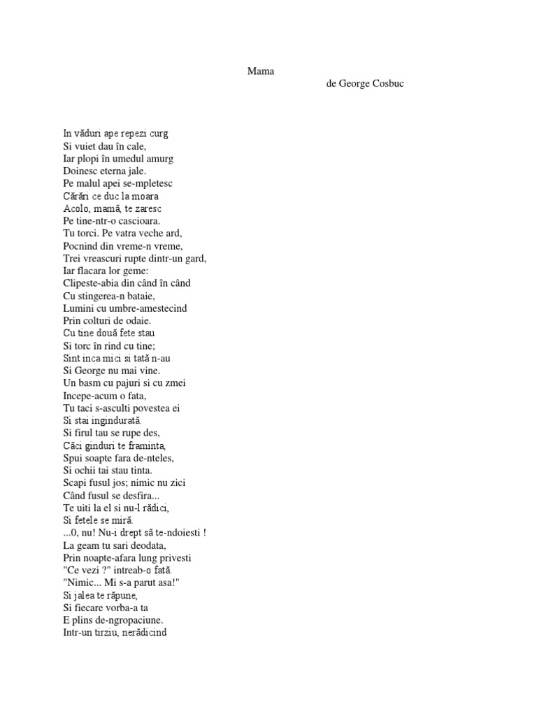 Mama De George Cosbuc