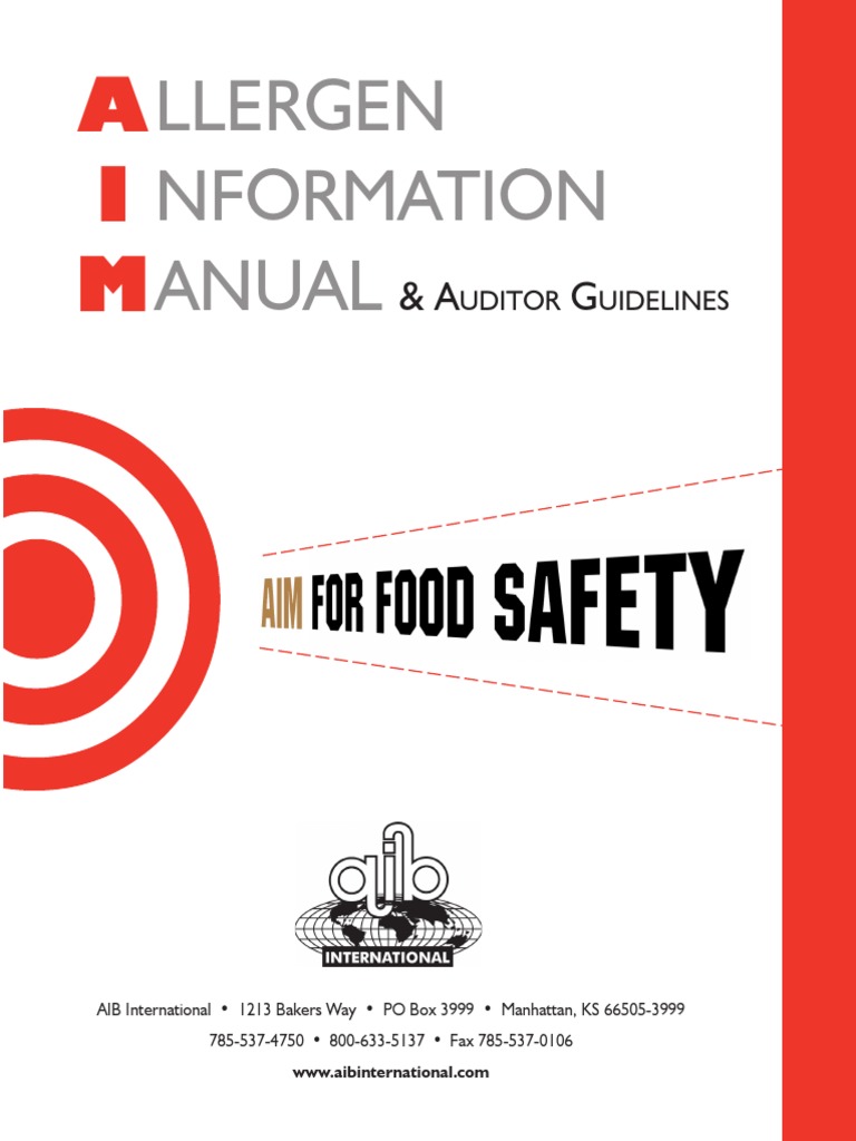 Allergen Information Manual | PDF | Food Allergy | Allergy