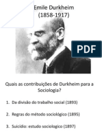 Apresentação Escolar de Durkheim