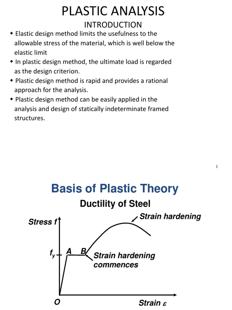 Plastic Analysis Bending Stress (Mechanics)