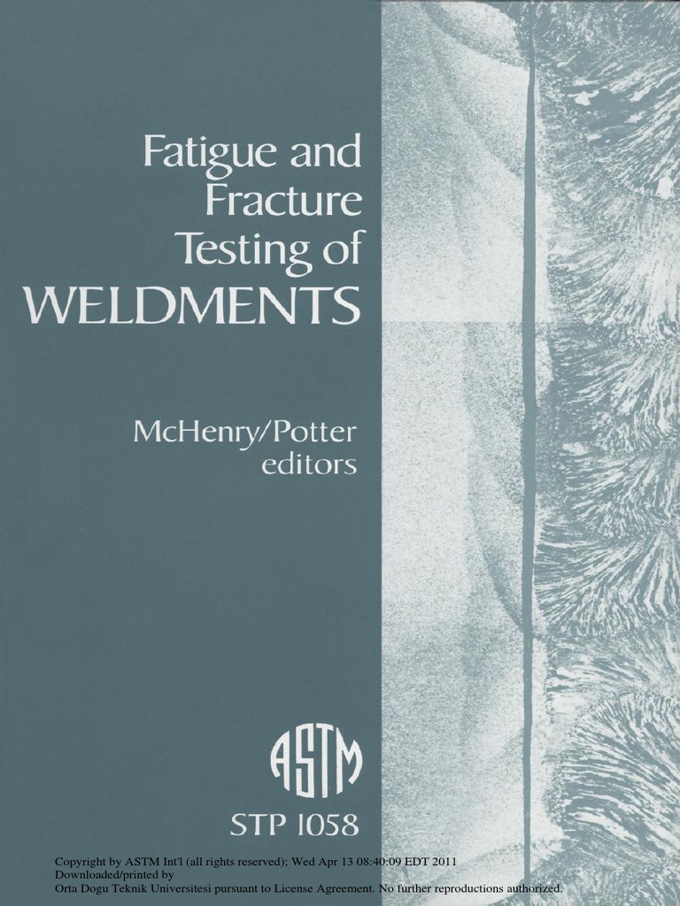 Fatigue of Welding | PDF | Fatigue (Material) | Fracture Mechanics