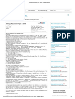 Infosys Placement Paper Whole Testpaper 35316