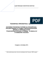 Osnovni Tehnički Uslovi Za Planiranje I Projektovanje NN Mreze