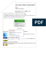 Aprenda - Bem-Vindo, Bem Vindo Ou Benvindo - Nova Ortografia Da Língua Portuguesa