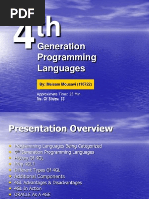 4gl Ppt Sql Databases
