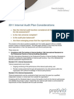 2011 Internal Audit Planning Protiviti