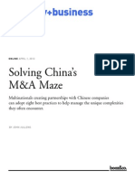 Solving Chinas M&a Maze