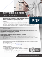 ISO 21500 Lead Auditor - One Page Brochure