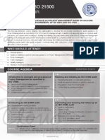 ISO 21500 Lead Auditor - Two Page Brochure