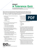 Risk Tolerance Quiz