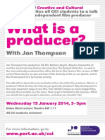 Jon Thompson What is a Producer