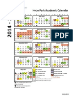 2014-2015 Hyde Park Academic Calendar