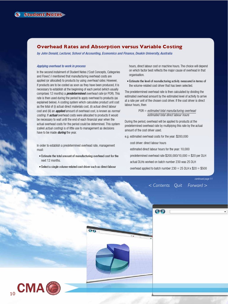 On Target Vol2 No4 2012 SEP Overhead Rates and Absorption Versus