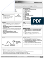 Activity 01 Finding The Relative Atomic Mass of An Unknowm Metal by Gas Collection