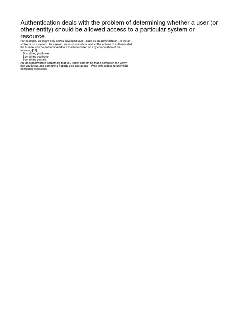 Understanding User Authentication Methods | PDF | Computers