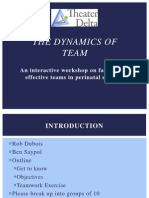 The Dynamics of Team: An Interactive Workshop On Facilitating Effective Teams in Perinatal Settings