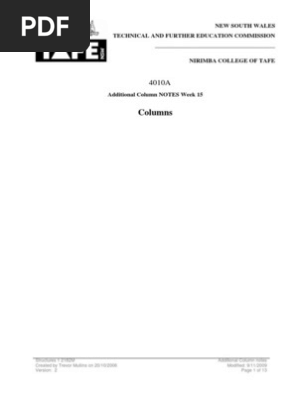 Additional Column Notes