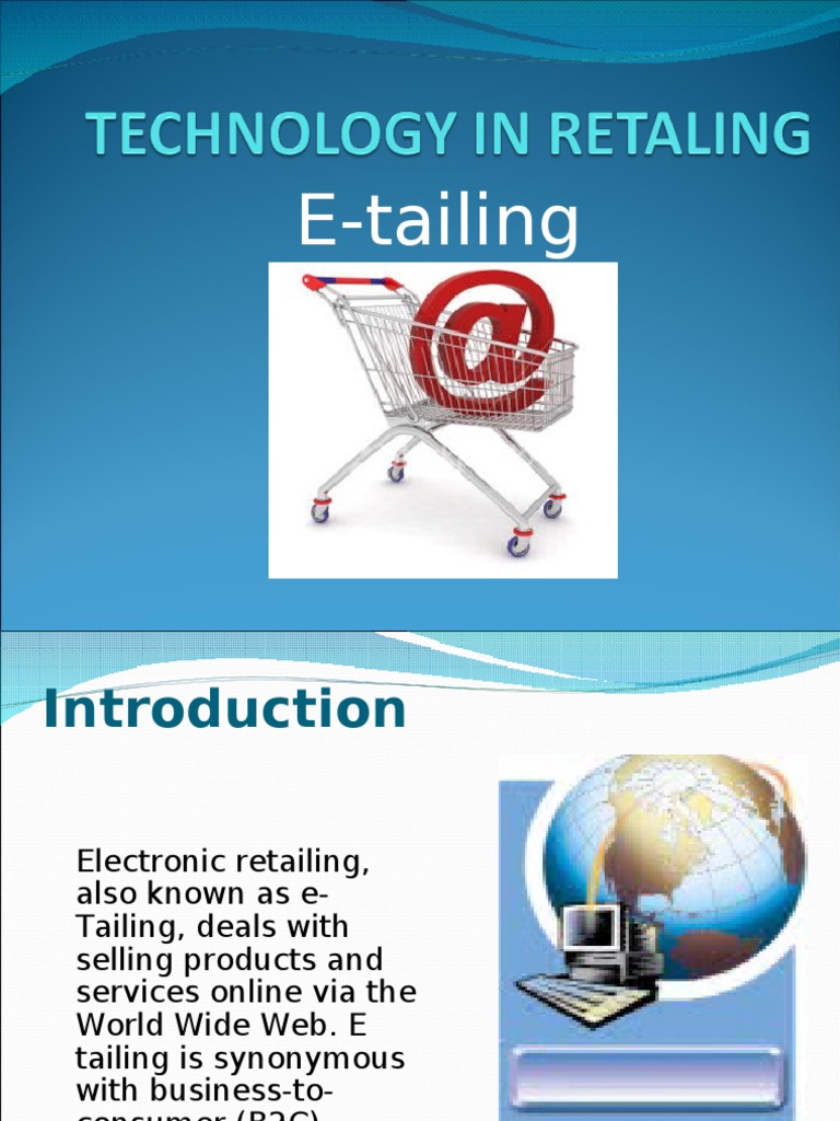 ETAILING Retail E Commerce